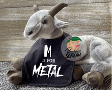 Load image into Gallery viewer, M is for Metal - Baby Bib AllDayShirts