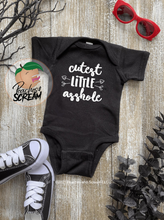 Load image into Gallery viewer, Cutest Little Asshole - Baby Onesie AllDayShirts