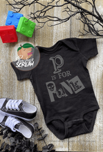 Load image into Gallery viewer, P is for Punk - Baby Onesie AllDayShirts
