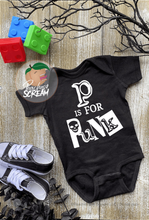 Load image into Gallery viewer, P is for Punk - Baby Onesie AllDayShirts