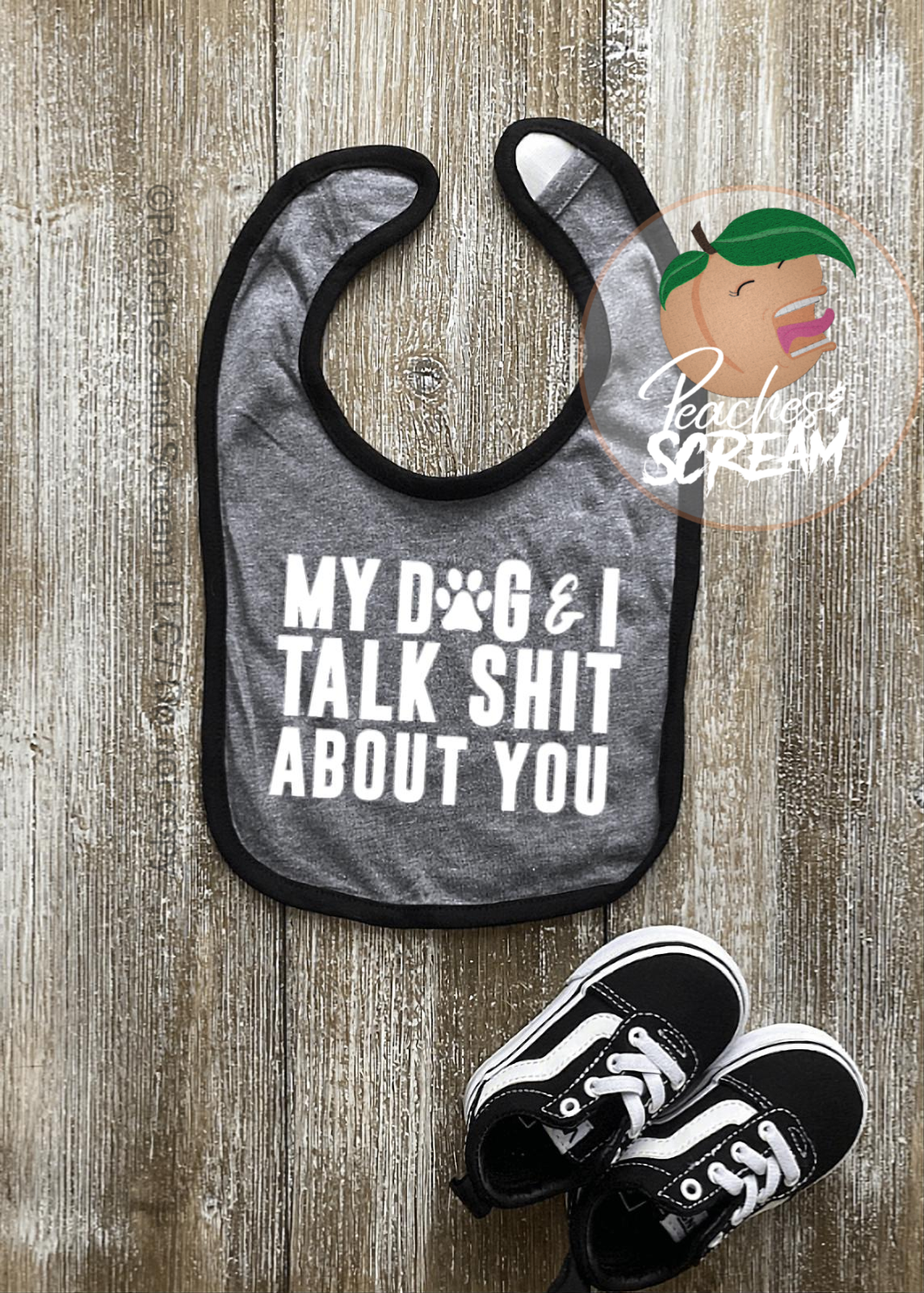 My Dog & I - Baby Bib Peaches and Scream LLC