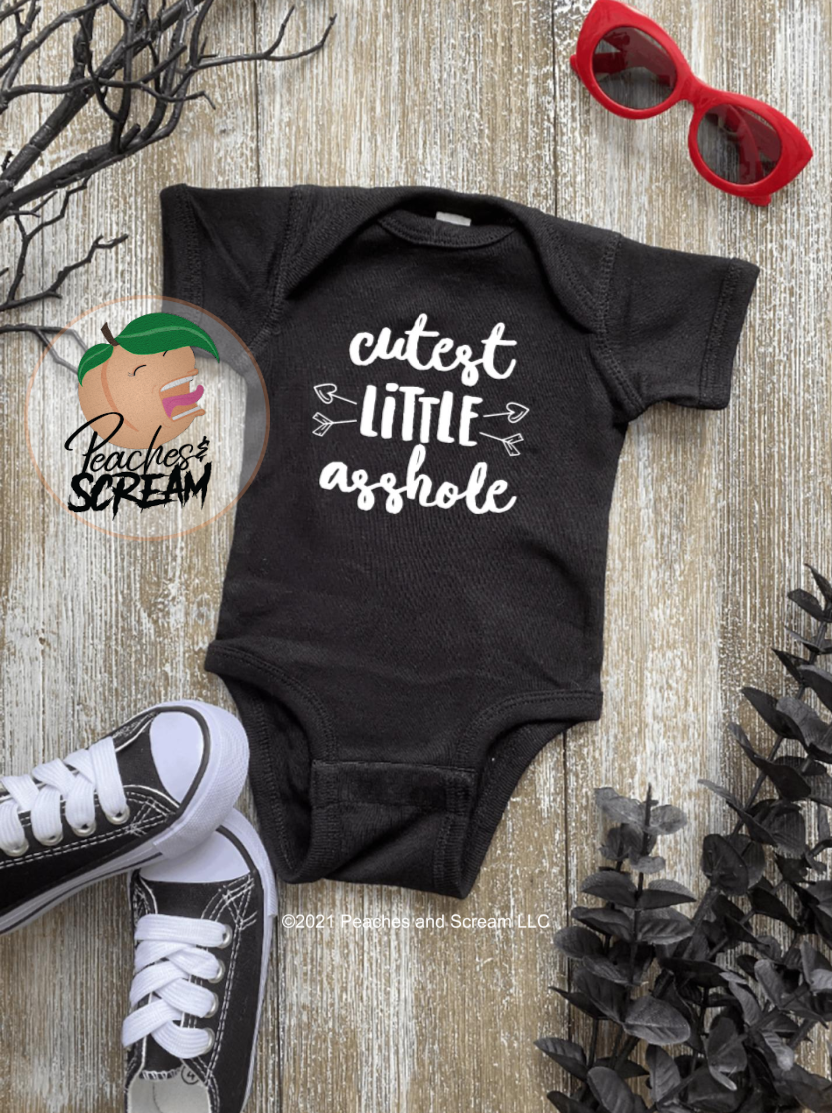 Cutest Little Asshole - Baby Onesie AllDayShirts