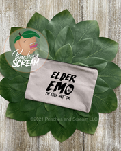 Load image into Gallery viewer, Elder Emo Canvas Zip Pouch Peaches and Scream LLC
